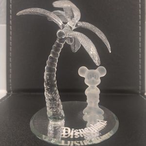 Disneyland Mickey & palm tree glass figurine